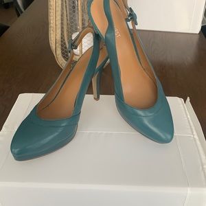 Turquoise heels